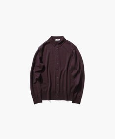ATON WOOSTED WOOL | ポロカーディガン