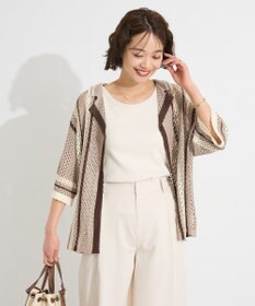 CRAFT STANDARD BOUTIQUE クロシェバイカラーニットプルオーバー