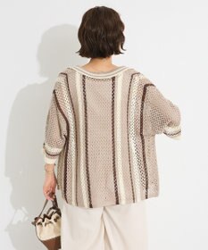 CRAFT STANDARD BOUTIQUE クロシェバイカラーニットプルオーバー