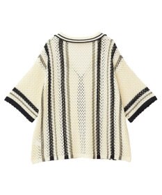 CRAFT STANDARD BOUTIQUE クロシェバイカラーニットプルオーバー