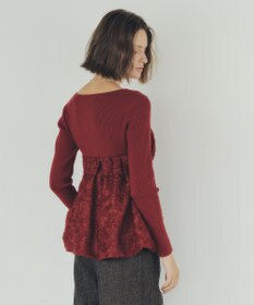 YECCA VECCA バルーンヘムドッキングニット