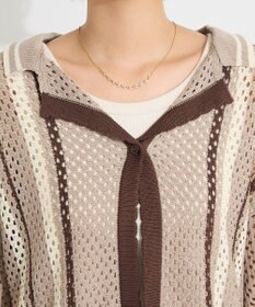 CRAFT STANDARD BOUTIQUE クロシェバイカラーニットプルオーバー