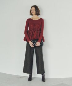 YECCA VECCA バルーンヘムドッキングニット