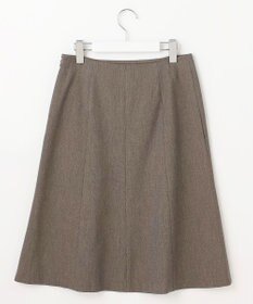 J.PRESS LADIES L 【洗える】T/Rアルガンシルク フレア スカート