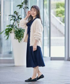 Tiaclasse 【洗える】シャギーニットカーディガン