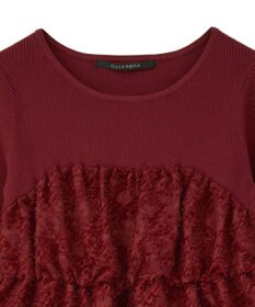 YECCA VECCA バルーンヘムドッキングニット