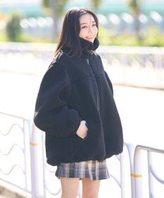 earth music&ecology ボアルーズブルゾン