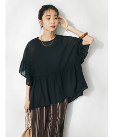 CRAFT STANDARD BOUTIQUE ウ゛ィンテージボイルティアード切替ブラウス