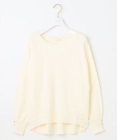 ANY SIS 【CICA加工・選べる9色展開】クルーネックバックスリット ニット