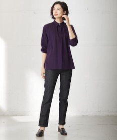 J.PRESS LADIES 【吸水速乾】OUKAプレーティング シャツカラー カットソー