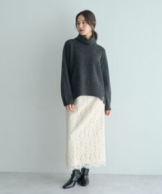 YECCA VECCA スリットタートルネックニット