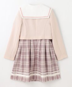 ANY KIDS 【2点セット】セーラージャケット+チェックワンピース