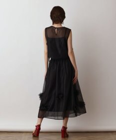 GRACE CONTINENTAL メッシュフラワートップ