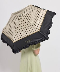TOCCA 【晴雨兼用】DREAM OF DOTS UMBRELLA 折り畳み傘 収納バッグ付き