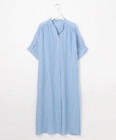 自由区 S 【接触冷感・UVケア・抗菌防臭・洗える】リヨセルポプリンシャツ ワンピース