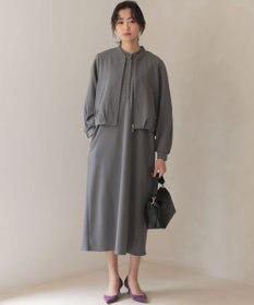 組曲 【WEB限定】ジョーゼットジャージーIライン ワンピース