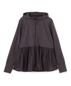 UNFILO 【VERY掲載】ラッシュガード ペプラムフーディ チャコール