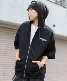 WEGO 【ユニセックス着用ITEM/MLサイズ展開】ストレートラインZIPパーカー(SS)