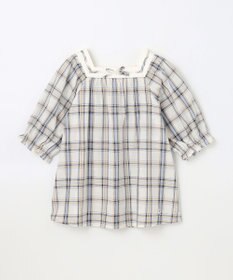 組曲 KIDS 【150-160㎝】プランタンチェック ブラウス