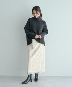 YECCA VECCA スリットタートルネックニット