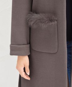 Tiaclasse 【2WAY】さらっと羽織れるFOXファーコート