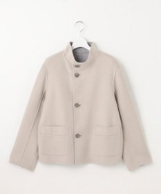 J.PRESS LADIES 【リバーシブル】ウールナイロンリバー スタンドカラー コート