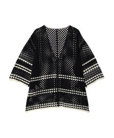 AMERICAN HOLIC クロシェ半袖カーディガン