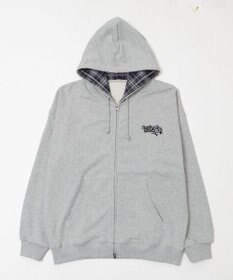 WEGO 【ユニセックス着用ITEM/MLサイズ展開】チェックZIPパーカー