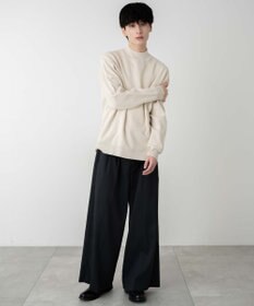 WEGO 【ユニセックス着用ITEM】ミラノリブモックネックプルオーバー