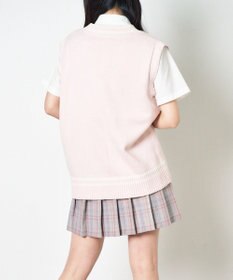 WEGO 【SCHOOLITEM】ラインスクールニットベスト