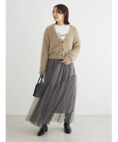 Green Parks ・Ｐｅｔｉｔ　Ｆｌｅｕｒ　シャギーニットカーディガン