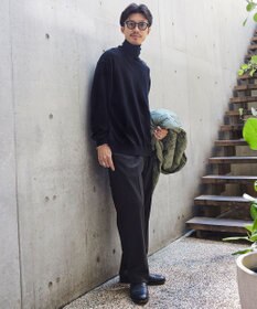 UNFILO MENS ウールライク ワイドパンツ