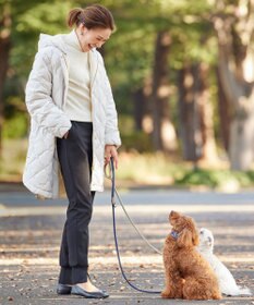 UNFILO 【吸湿発熱】リブ タートルネック ニット