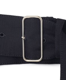 BEIGE， 【洗える】BERNARD / リネンワイドポケット付きラップベルト