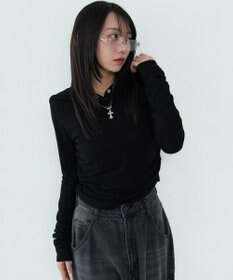 WEGO ヘンリーネックフードロンT