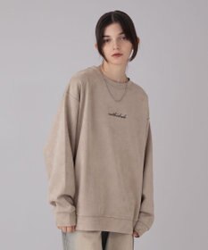 WEGO 【ユニセックス着用ITEM/2点SET/MLサイズ展開】アクセ付きフェイクスウェードプルオーバー