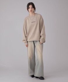 WEGO 【ユニセックス着用ITEM/2点SET/MLサイズ展開】アクセ付きフェイクスウェードプルオーバー