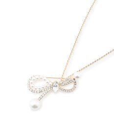 TOCCA 【八木アリサさん着用】SHAKE RIBBON 2WAY BROOCH NECKLACE ブローチネックレス