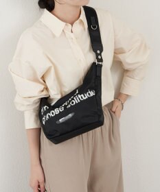 russet ステンシル風プリント ナイロン2WAYミニショルダーバッグ(SF-270)