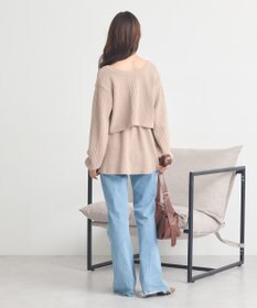 earth music&ecology 【SET ITEM】SET2点ショートボレロ＋ペプラムニットキャミ