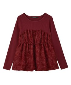 YECCA VECCA バルーンヘムドッキングニット