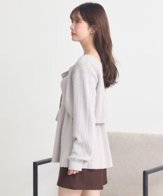 earth music&ecology 【SET ITEM】SET2点ショートボレロ＋ペプラムニットキャミ