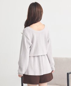 earth music&ecology 【SET ITEM】SET2点ショートボレロ＋ペプラムニットキャミ