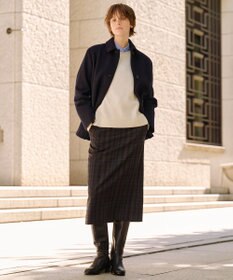 J.PRESS LADIES ショートビーバー ショート丈 ステンカラー コート