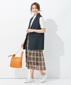 自由区 【WEB限定】シアーチェック ギャザースカート