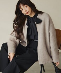 23区 S 【一部店舗限定/UVケア/接触冷感/撥水】ブライトタイプライター ボウタイ ブラウス