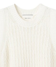 BEIGE， ATACAM / テープヤーン ノースリーブニット