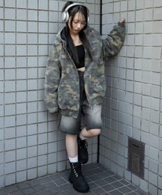 WEGO ワーカーズキルトフードブルゾン