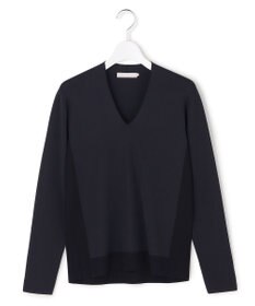 ICB L シンセティックフルニードル Vネックニット