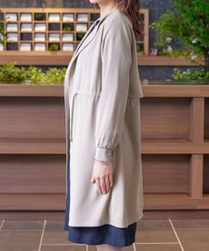 Tiaclasse 【洗える】タックヨーク着流しパフスリ－ブコート